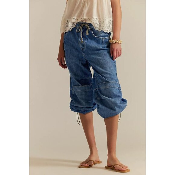 Free People Logan Cinched Cargo Jeans - Picture 2 of 13